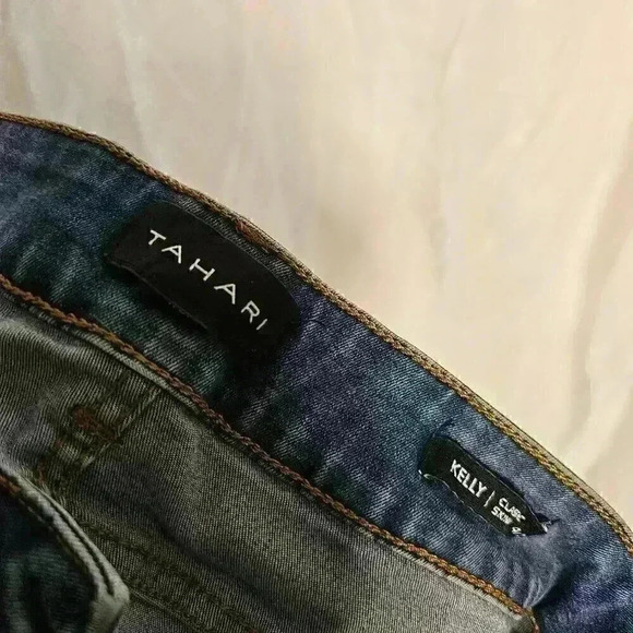 Tahari Kelly blue jean size 4/27 - Picture 3 of 6
